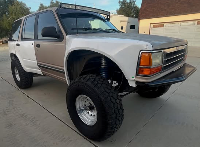 FORD GEN 1 EXPLORER FRONT BUMPER WITH POLISHED SKID PLATE image 3