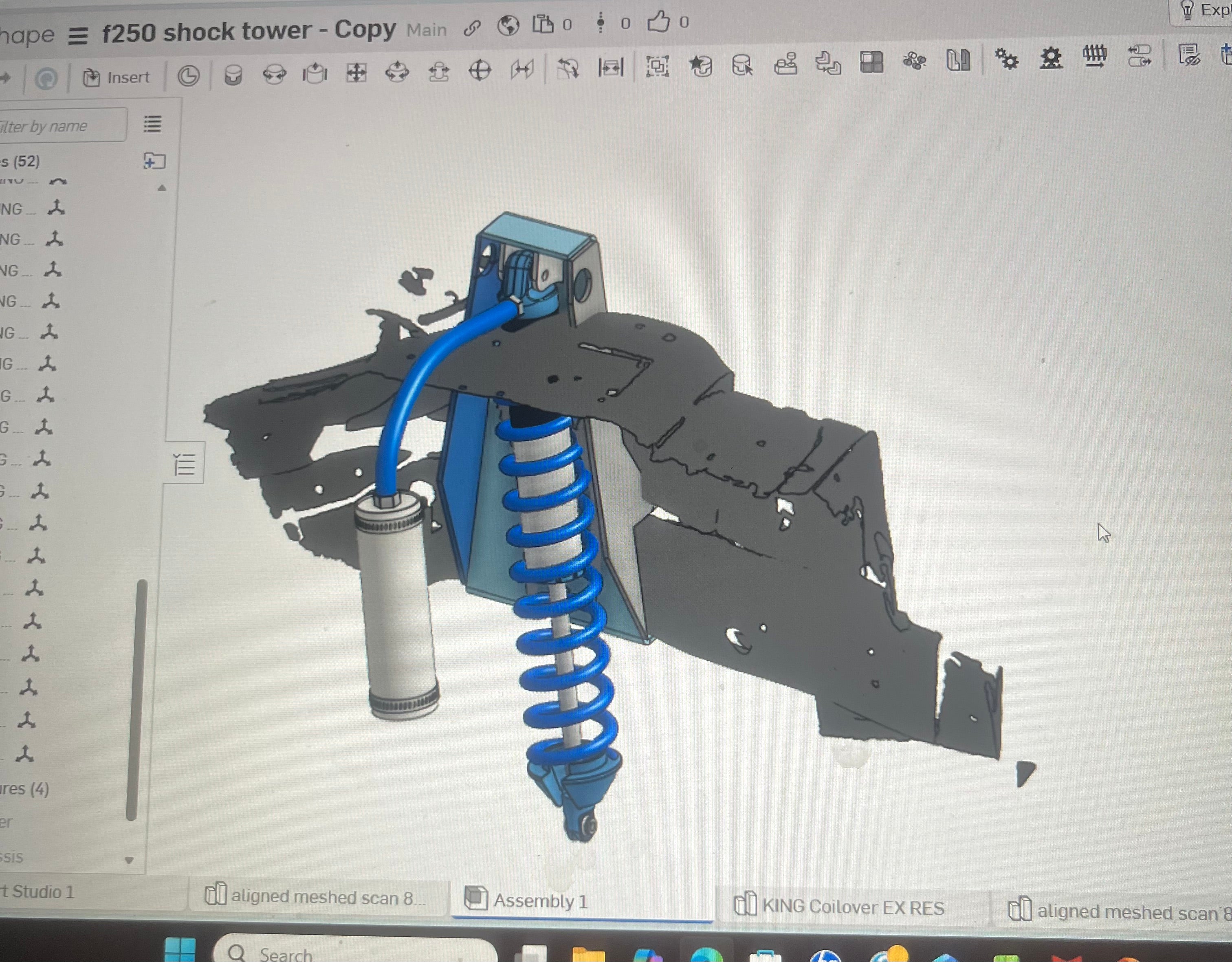 1980-1996 F250/F350 Long Travel Upper Coilover Conversion Mount