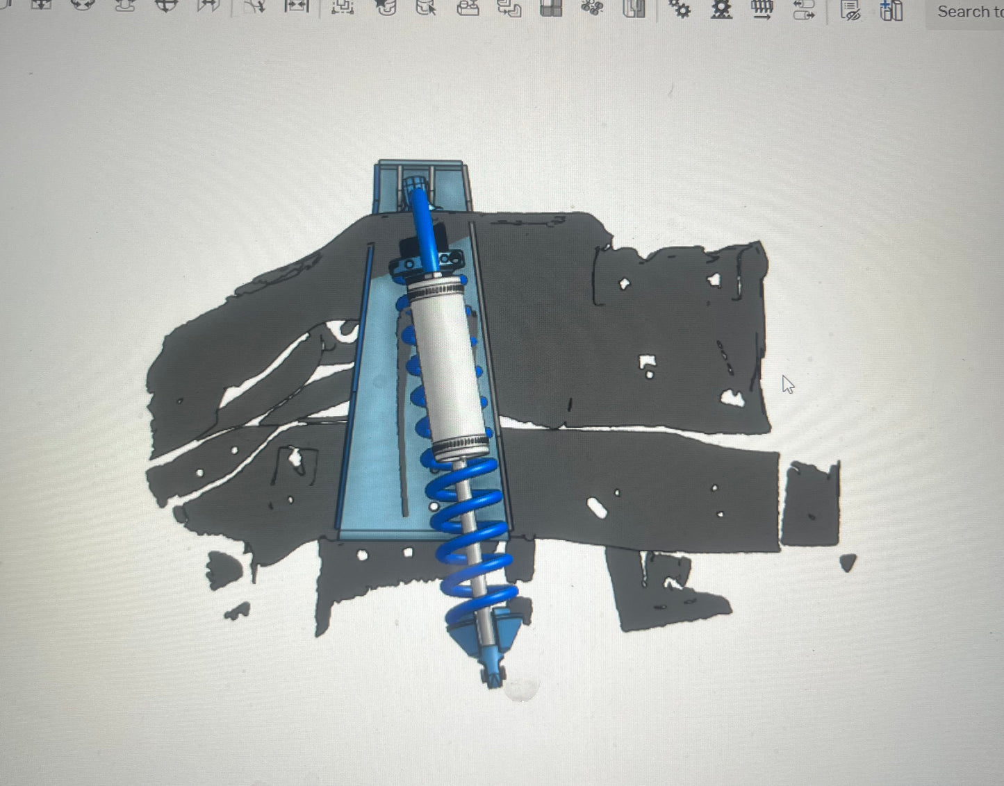 1980-1997 F250/F350 Long Travel Upper Coilover Conversion Mount